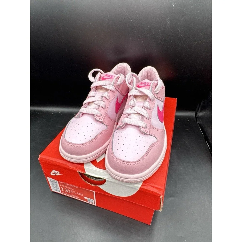 Nike Dunk Low PS 'Triple Pink' Toddler Size 13.5c NEW